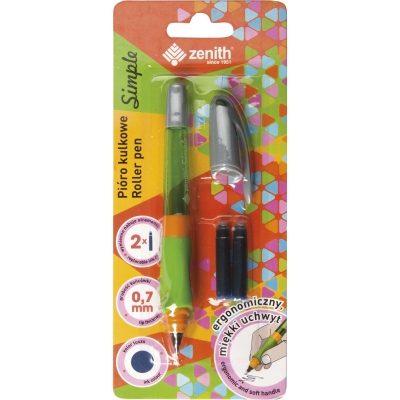 Комплект писалка Astra - Zenith, Симпъл, С допълнителни пълнители