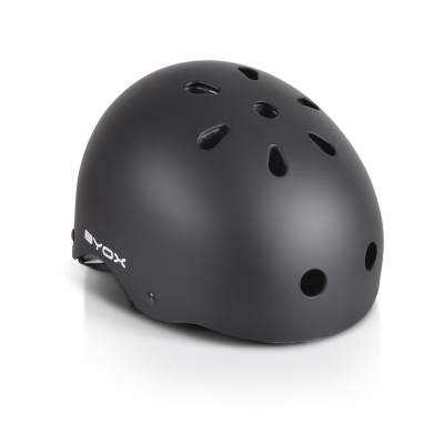 Детска предпазна каска Byox - Skate Y09, 54-58 cm, Черна
