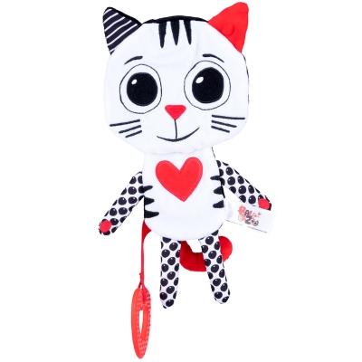 Мека контрастираща играчка Bali Bazoo - Cat