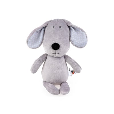 Мека играчка за гушкане Bali Bazoo - Dog, 28 cm, Сива