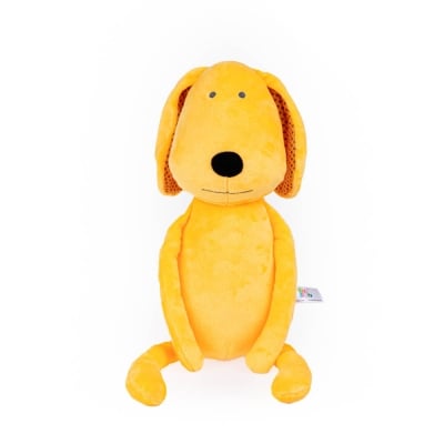 Мека играчка за гушкане Bali Bazoo - Dog, 58 cm, Оранжева