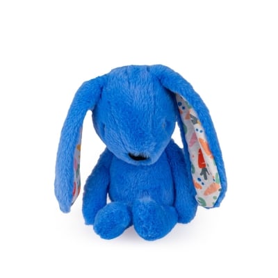 Мека играчка за гушкане Bali Bazoo - Rabbit, 32 cm, Синя