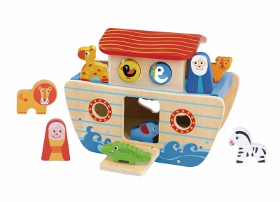 Дървена лодка Tooky Toy - Noah