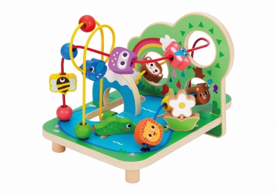 Дървен лабиринт Tooky Toy - Горски животни 