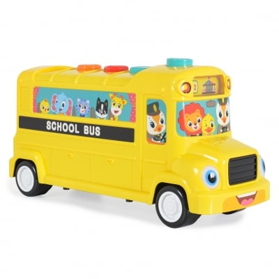 Голям училищен автобус с азбука Hola