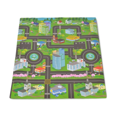 Килимче за игра Moni Toys - City Map, Малко