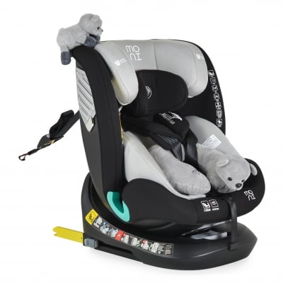 Столче за кола Moni - Serengeti, i-Size, IsoFix, 40-150 cm, Светлосиво