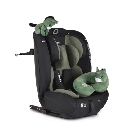 Столче за кола Moni - i-Safe, IsoFix, 76-150 cm, Зелено