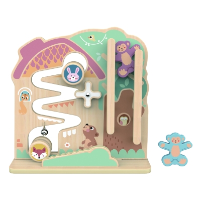 Дървена игра с топче 2 в 1 Tooky Toy