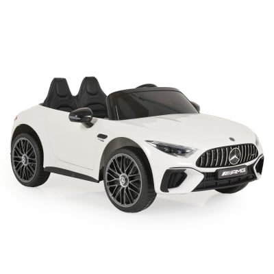 Акумулаторна кола Mercedes Benz - DK, SL63, Бяла