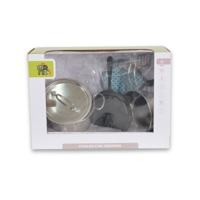 Детски метални прибори за игра Moni - Lux, 8 части