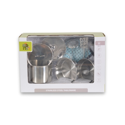 Детски метални прибори за игра Moni Toys - 9 части