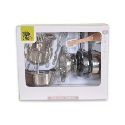 Детски метални прибори за игра Moni - Lux, 12 части