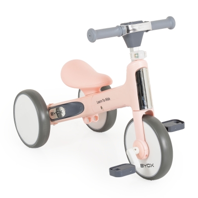 Мини баланс колело 2 в 1 Byox - Learn to Ride, Розово