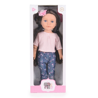 Кукла Moni Toys - Pretty Girl, 46 cm, С дънки