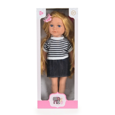 Кукла Moni Toys - Pretty Girl, 46 cm, С дънкова пола