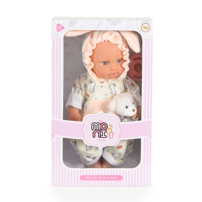 Детска кукла Moni Toys - Lovely Baby Bear, 30 сm, Зайче