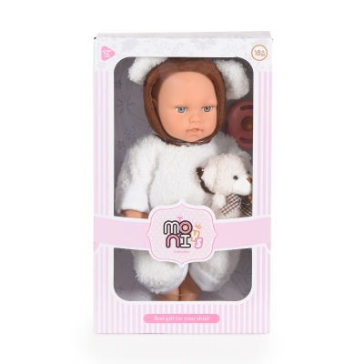 Детска кукла Moni Toys - Lovely Baby Bear, 30 сm, с аксесоари