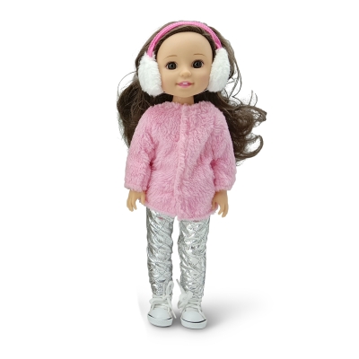 Кукла Moni Toys - Fairy Doll, Със зимно облекло, 38 cm