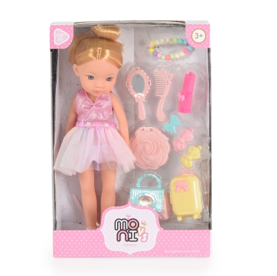 Кукла Moni Toys - Pretty Doll Set, с аксесоари, 33 cm