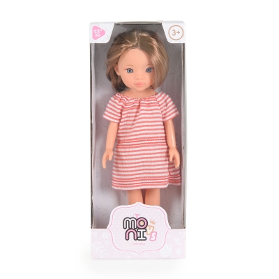 Кукла Moni Toys - Pretty Doll, с рокля, 33 cm