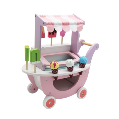 Детска играчка Moni Toys - Дървена количка за сладолед