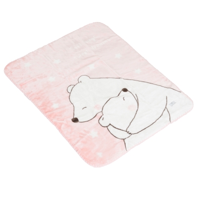 Бебешко одеяло Cangaroo - Softy Sweet hugs, 80 х 110 сm, Розово