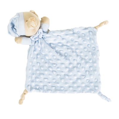 Мека играчка за гушкане Cangaroo - Bennie Тoy, Синя, 25 х 25 cm