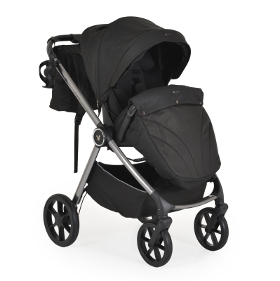 Бебешка количка 3 в 1 Cangaroo - Unique, Carbon Black