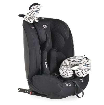 Столче за кола Moni - i-Safe, IsoFix, 76-150 cm, Черно