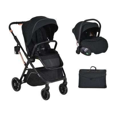 Детска комбинирана количка 2 в 1 Moni - Bingo, Anthracite