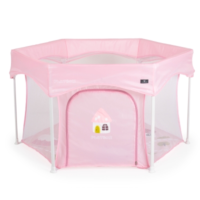 Бебешка кошара за игра Cangaroo - Playbox, Розова