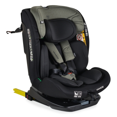 Стол за кола Moni - Vamos, i-Size, Isofix, 360°, 40-150 сm, Military-Green
