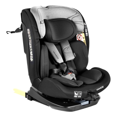 Стол за кола Moni - Vamos, i-Size, Isofix, 360°, 40-150 сm, Stone-Gray