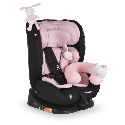 Столче за кола Moni - Competition, i-Size, 40-150 сm, Baby pink