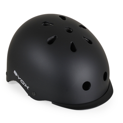 Детска предпазна каска Byox - Черна, 54-58 cm