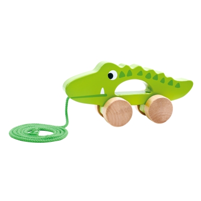 Дървена играчка за дърпане Tooky Toy - Crocodile