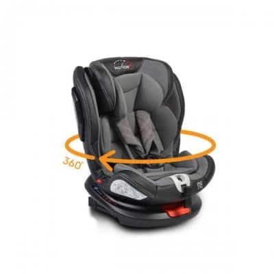 Столче за кола Moni - Motion, IsoFix, 0-36 kg, Сиво