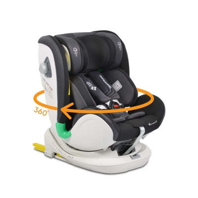 Столче за кола Cangaroo - General, I-Size с Isofix 360°, черно