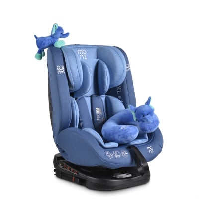 Столче за кола Moni - Serengeti, 0-36 kg, с Isofix, синьо