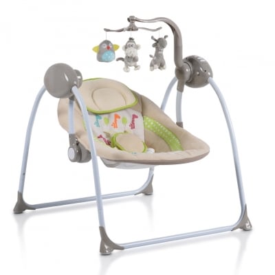 Електрическа люлка Cangaroo - Baby swing+, капучино