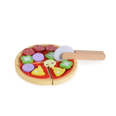 Дървена играчка Moni Toys - Сет за пица