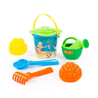 Детски плажен комплект Polesie Toys - 7 части, Асортимент