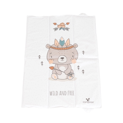Сгъваема подложка за повиване Cangaroo - Wild & Free, 60 x 40 сm, Bear