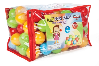 Топки за игра Pilsan - 100 броя, 7 сm