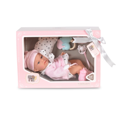 Кукла Moni Toys - С халат и аксесоари, 36 cm
