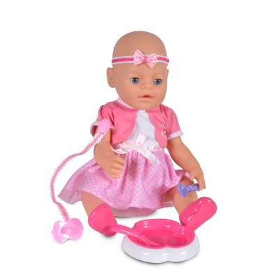 Кукла Tutu love - С рокля, пишкаща и плачеща, 46 сm