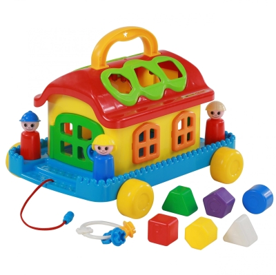 Детска къщичка сортер Polesie Toys - Fairy House, на колелца
