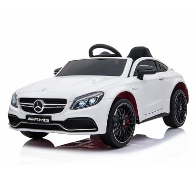 Акумулаторна кола Moni - Mercedes C63S, QY1588, бял