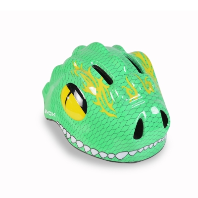 Детска каска Byox - Dino, 48-54 cm, Светлозелена